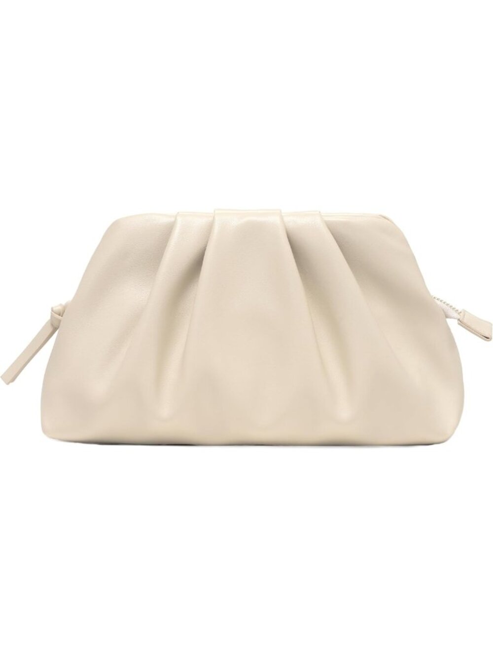 Stylish Vegan Leather Pleated Clutch Purse for Women - Chic Evening Bag with Zip